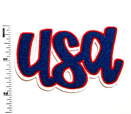 USA Patch – Iron-On Appliqué for Apparel, Bags