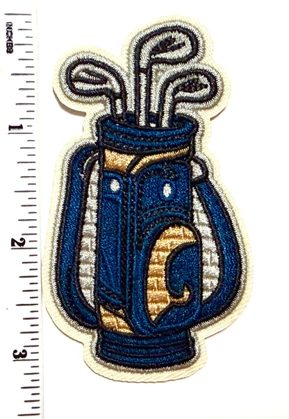 Golf Clubs patch - Embroidered Iron on patch 3”