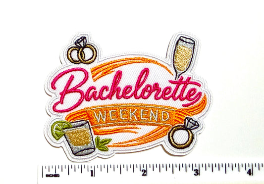Bachelorette Weekend patch - Embroidered diy Iron on patch 3”