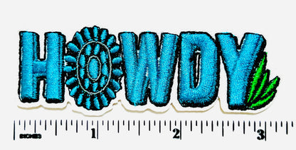 Turquoise Patches - Embroidered DIY Iron On Patch