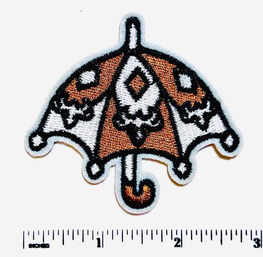 New Orleans second line umbrella - Embroidered Iron on patch 3”