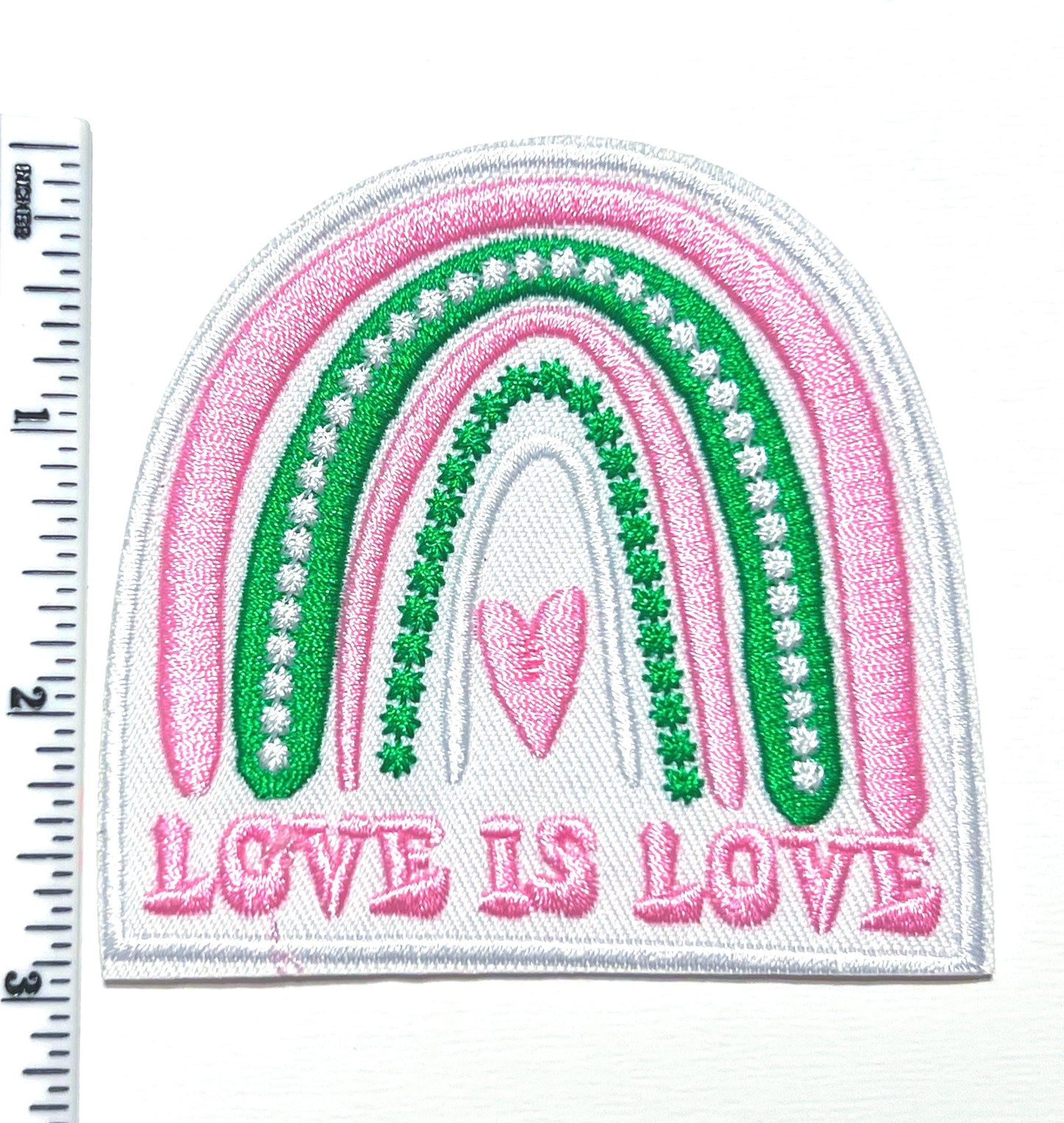 Love is Love Rainbow - Embroidered Iron on patch