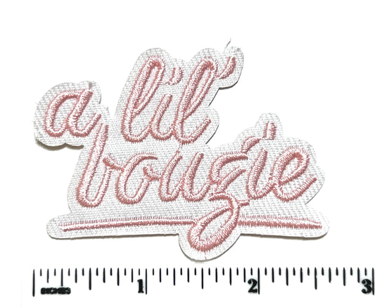 A lil bougie patch - Embroidered Iron on patch