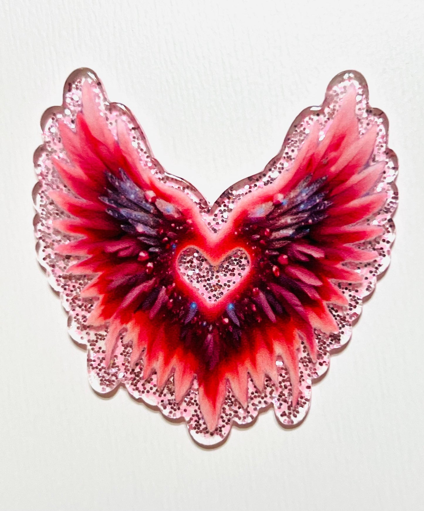 Heart acrylics - set of 3 flatback acrylics
