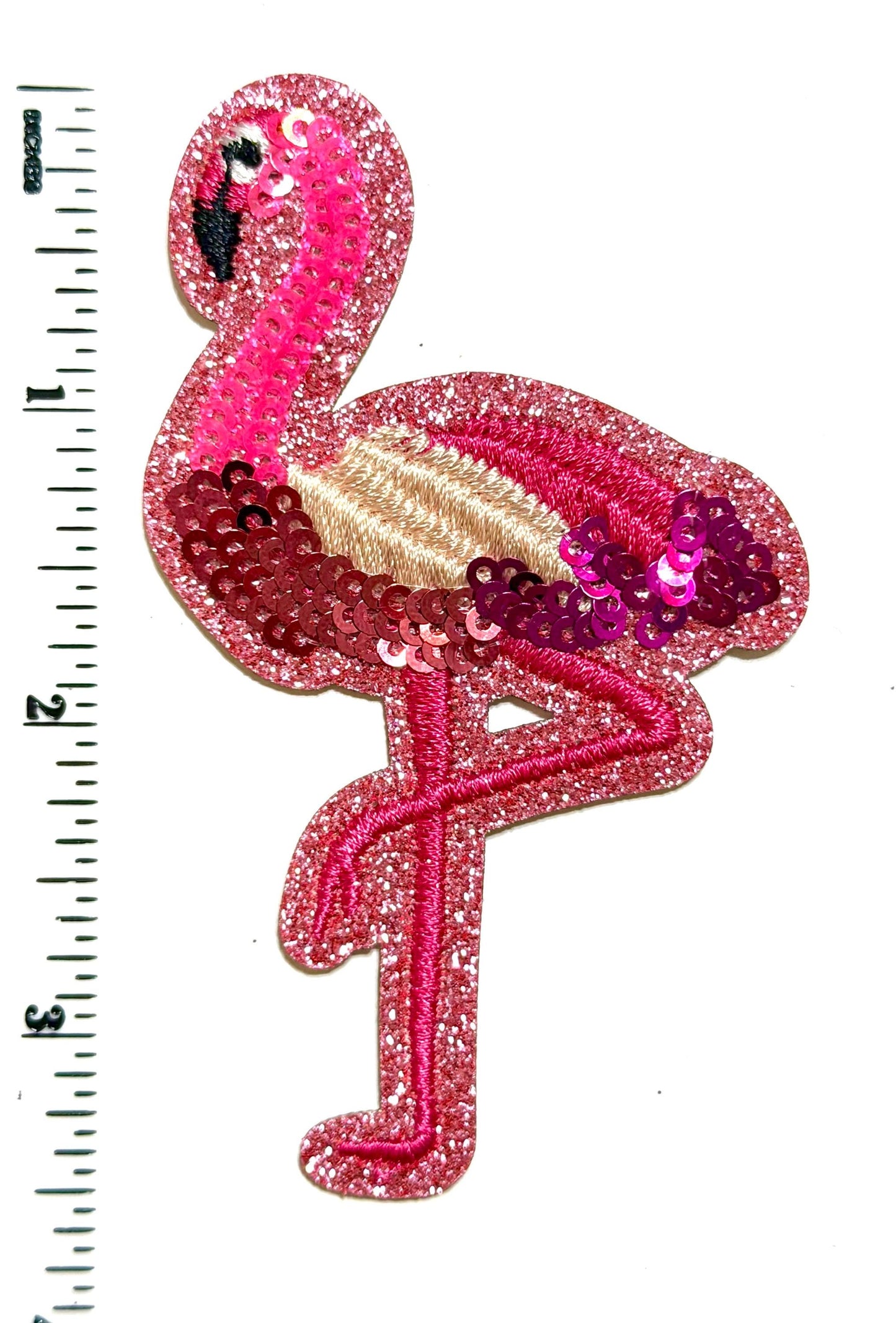 Pink Flamingo Sequin 3.5”
