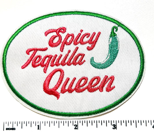 Spicy Tequila Queen - Embroidered iron on patch