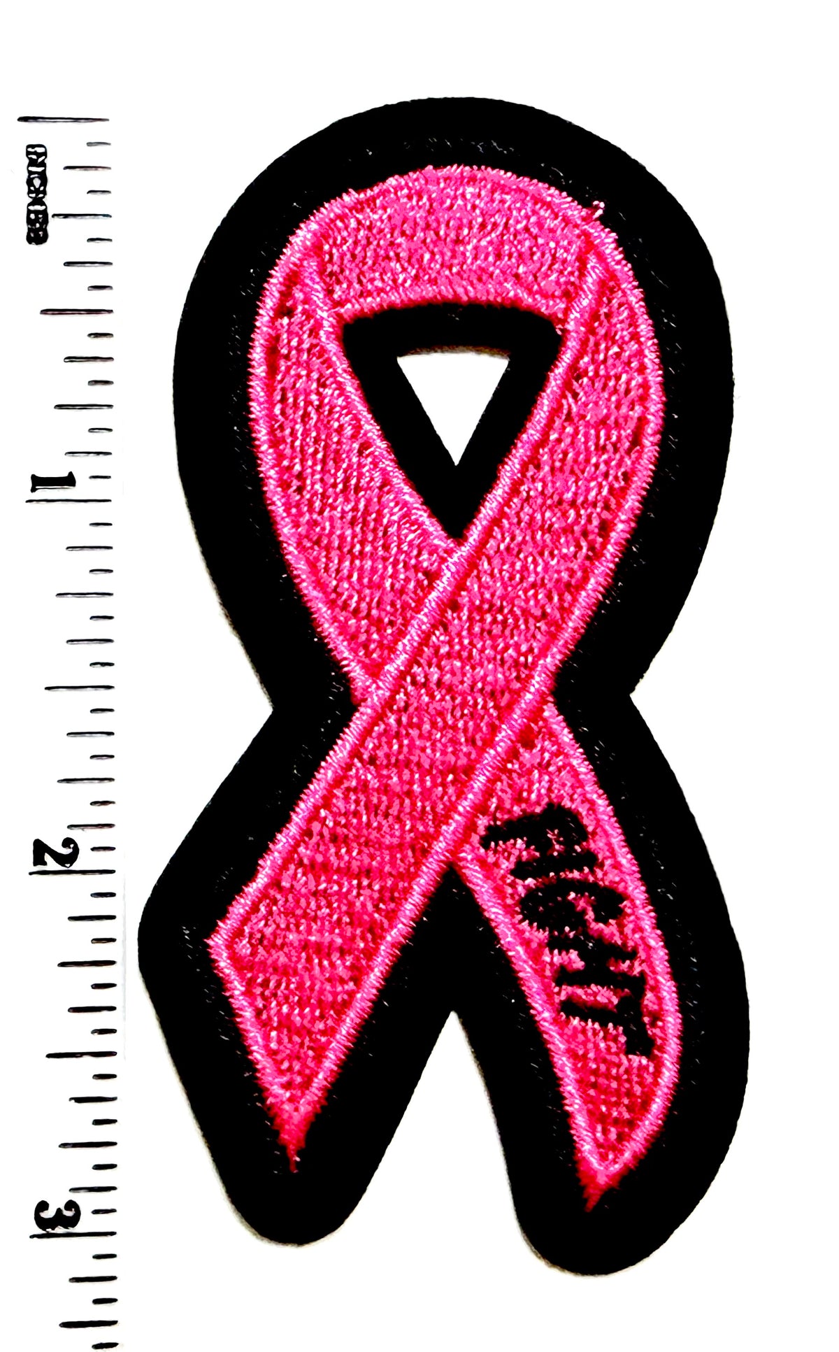 Breast Cancer Awareness Ribbons - Embroidered Iron On Patches 3”