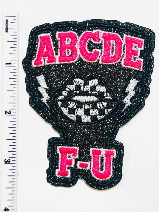 A-B-C-D-E-FU patch 3.5"