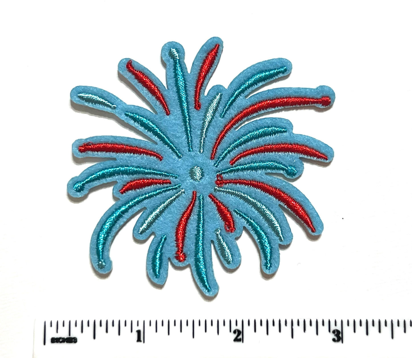 Fireworks - Embroidered Iron on patch