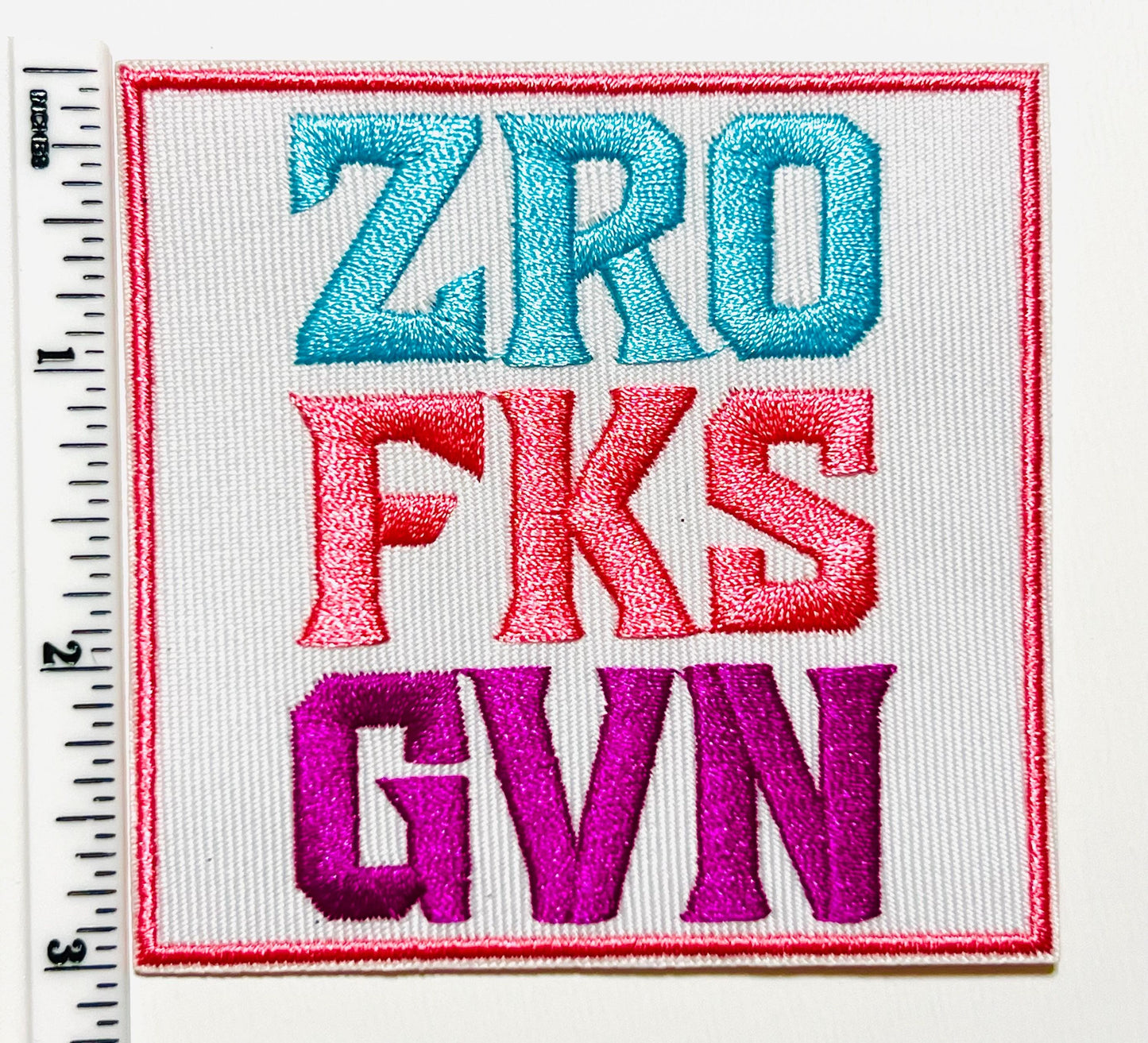 ZRO Fks GVN patch - Embroidered DIY Iron on patch