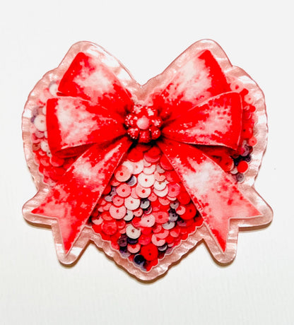 Heart acrylics - set of 3 flatback acrylics