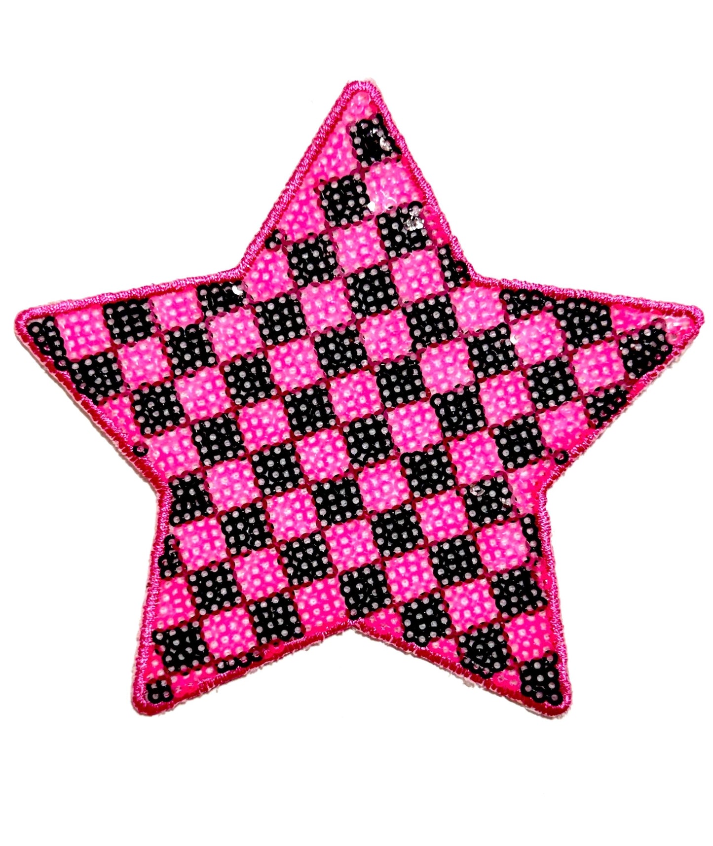 Checkered Stars 5” Sequins