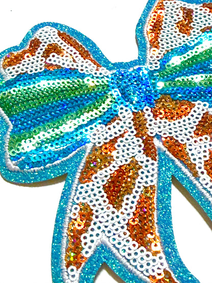 Summer Sequins Bow - Sequins Iron on patch