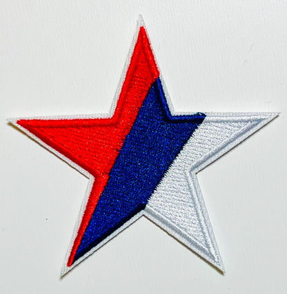 Patriotic Star patch - Embroidered DIY Iron on patch