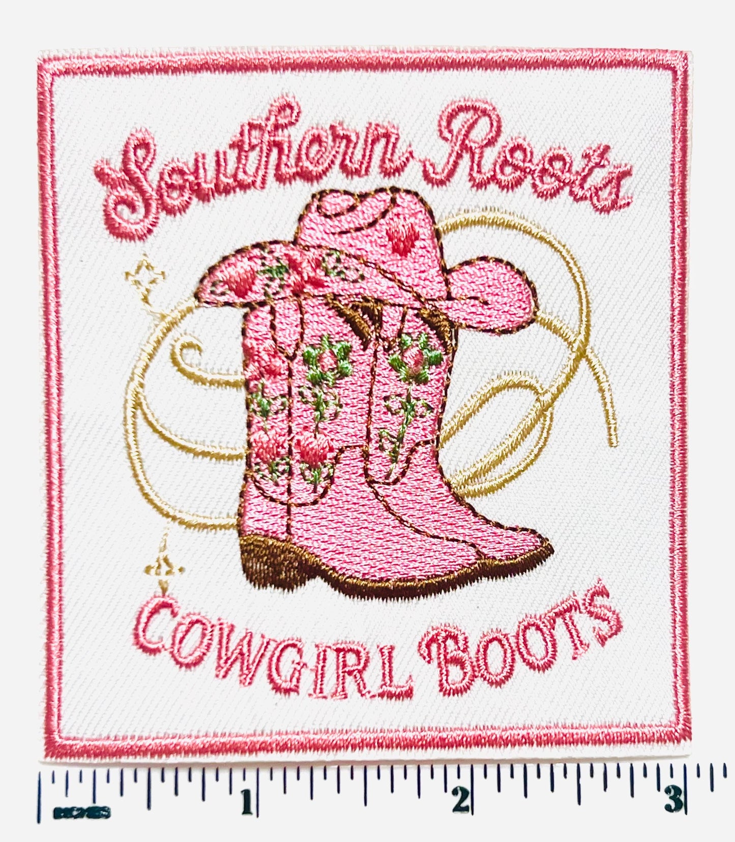 Cowgirl Patches - Embroidered Iron on patches 3”