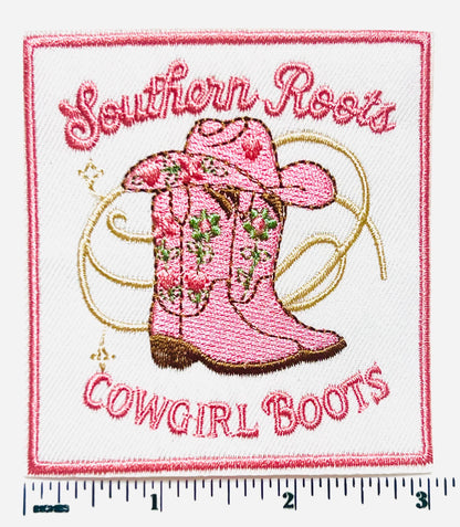 Cowgirl Patches - Embroidered Iron on patches 3”