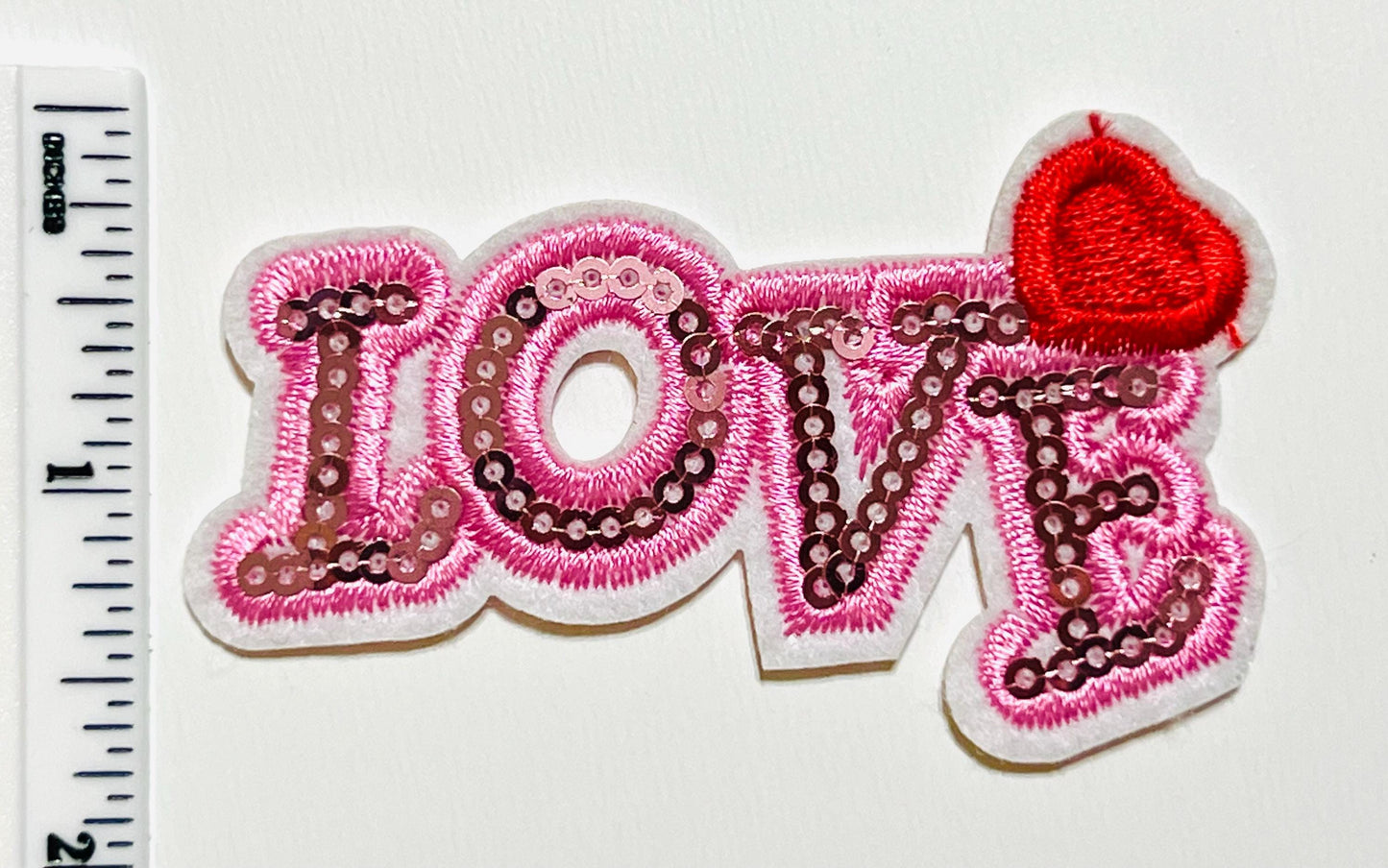Love Sequins - Embroidered & sequins Iron on patch