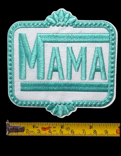 Mama - EmbroideredIron on patch 4”