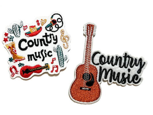 Country Music - Embroidered Iron on patches