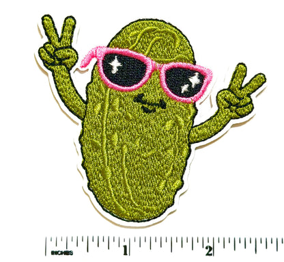 Pickle patches - Embroidered Iron on patches