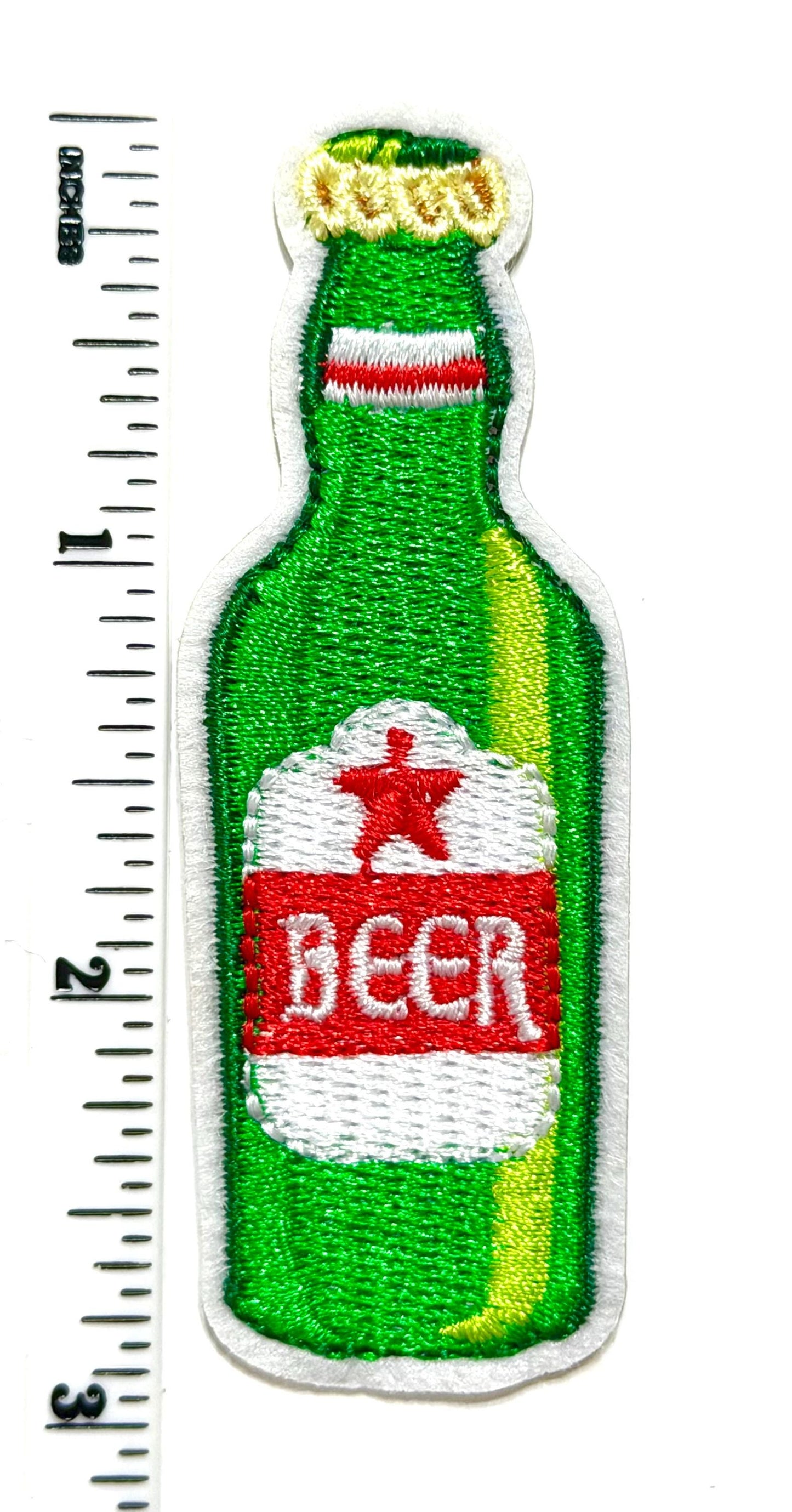 Beer Bottle patch - Embroidered DIY Iron on Patch