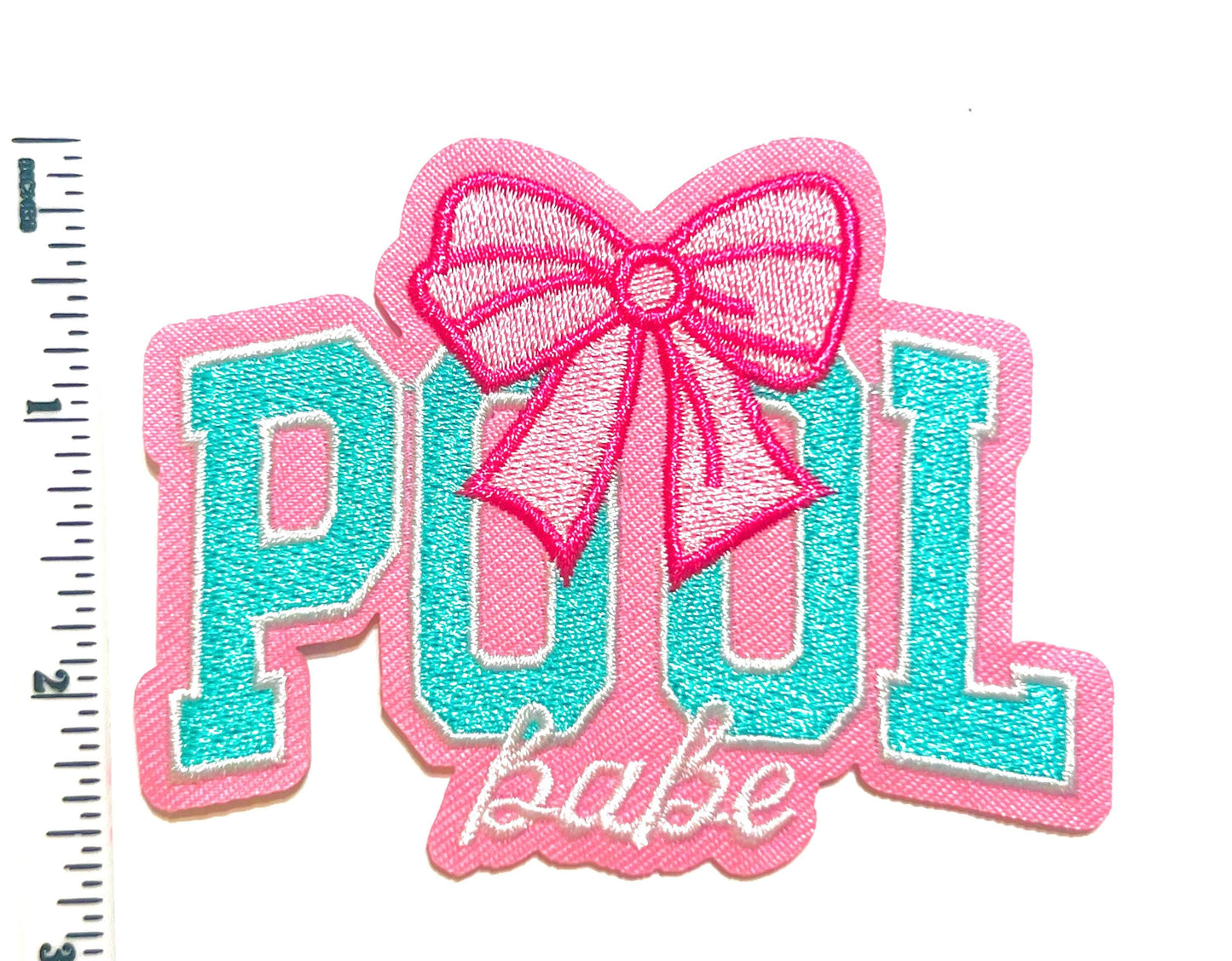Pool Babe - Embroidered Iron on patch