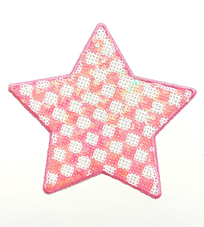 Checkered Stars 5” Sequins