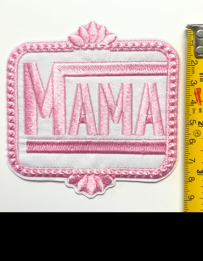 Mama - EmbroideredIron on patch 4”