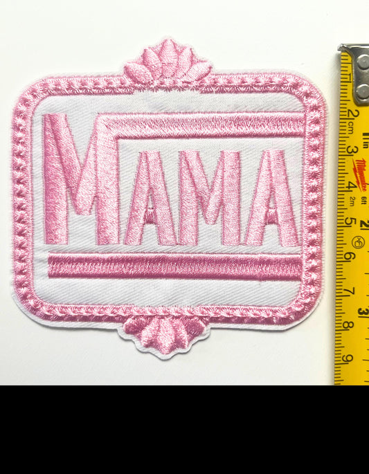 Mama - EmbroideredIron on patch 4”