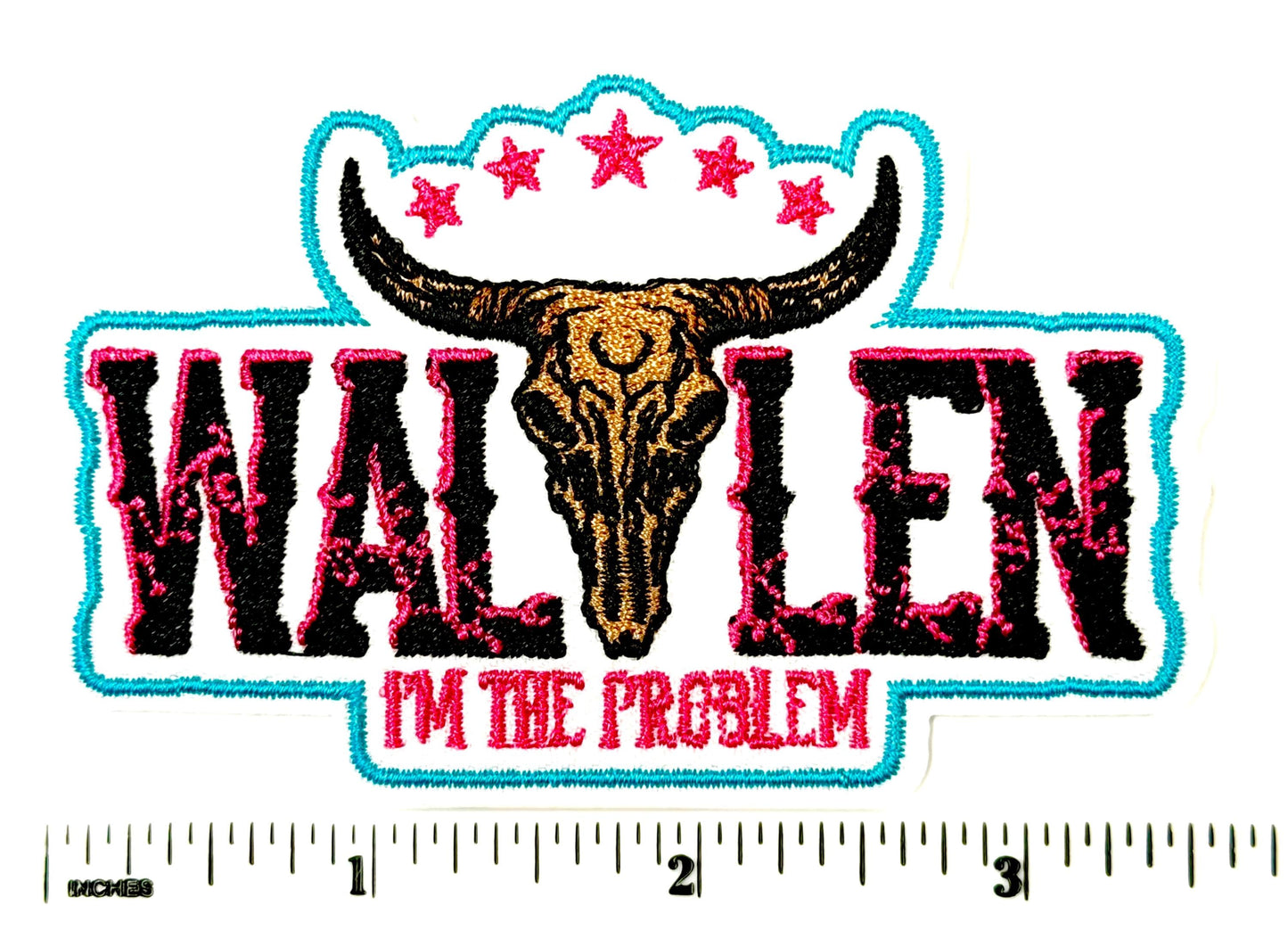 Wallen I’m The Problem -  Embroidered iron on patch 3.5”