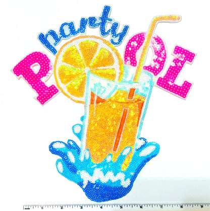 Pool Party - Sequins Iron on patch