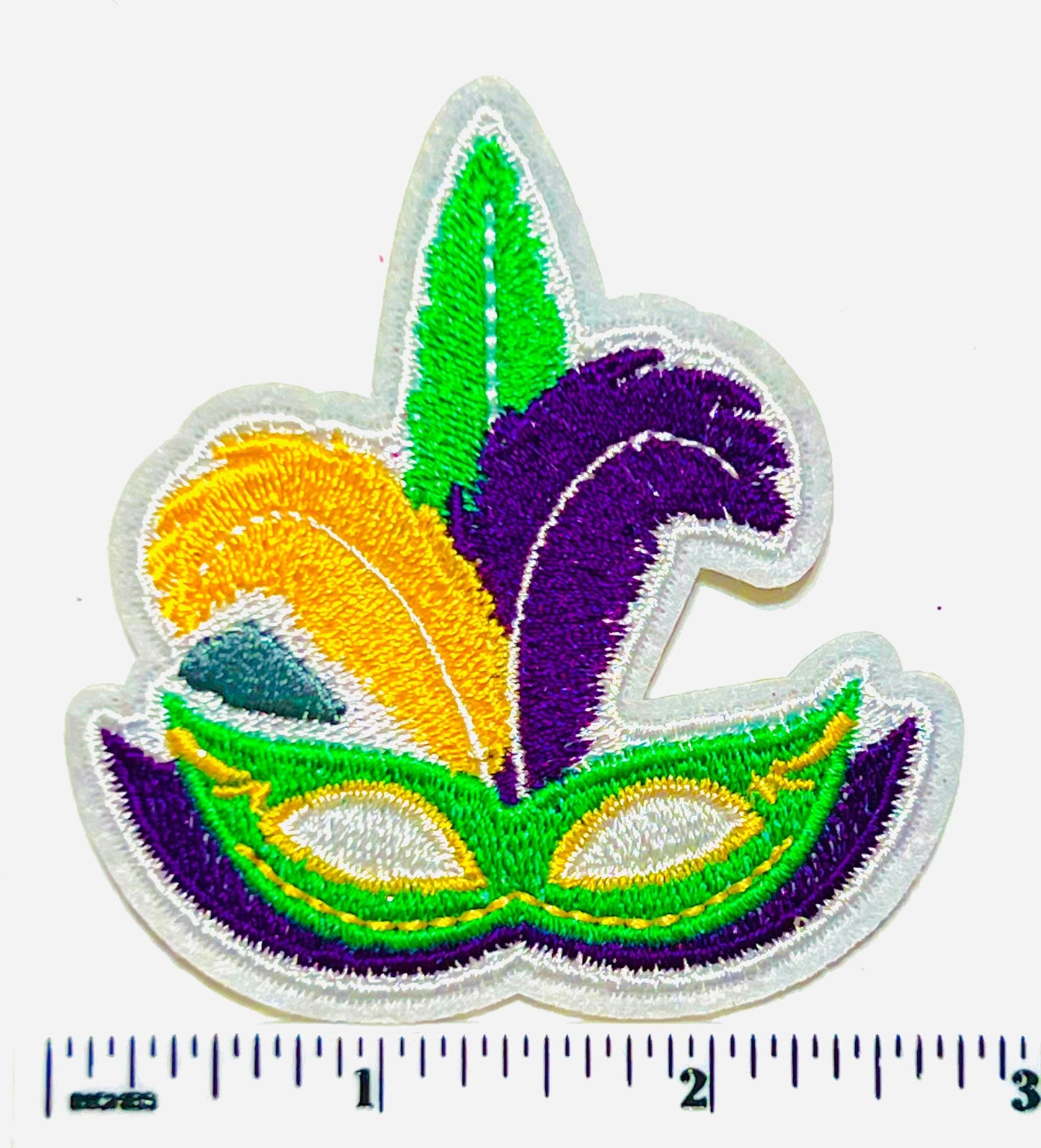 Mardi Gras patches - DIY Embroidered Iron on patch
