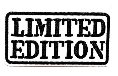 Limited Edition patches - Embroidered Iron on patches 3.5”