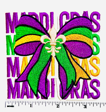 Mardi Gras patch - 3.5”