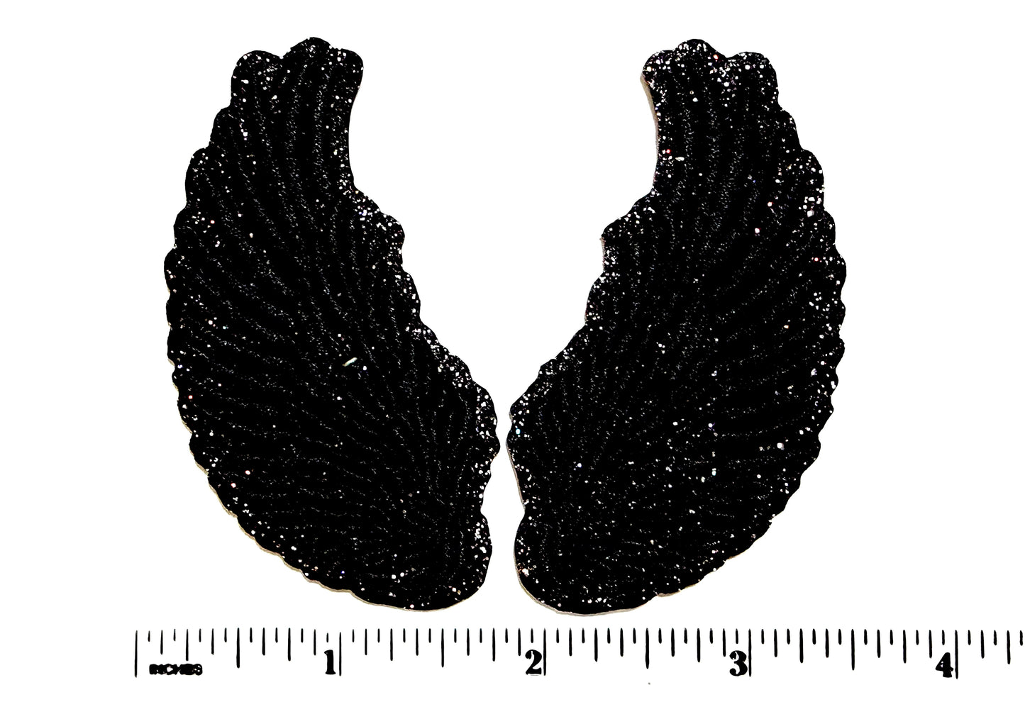 Angel Wings Patch Set - Embroidered Iron On Patch with Glitter outline 3.5”