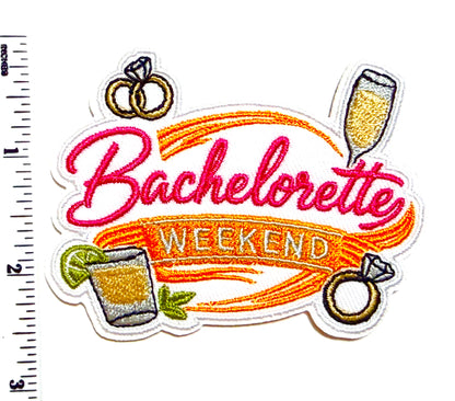 Bachelorette Weekend patch - Embroidered diy Iron on patch 3”