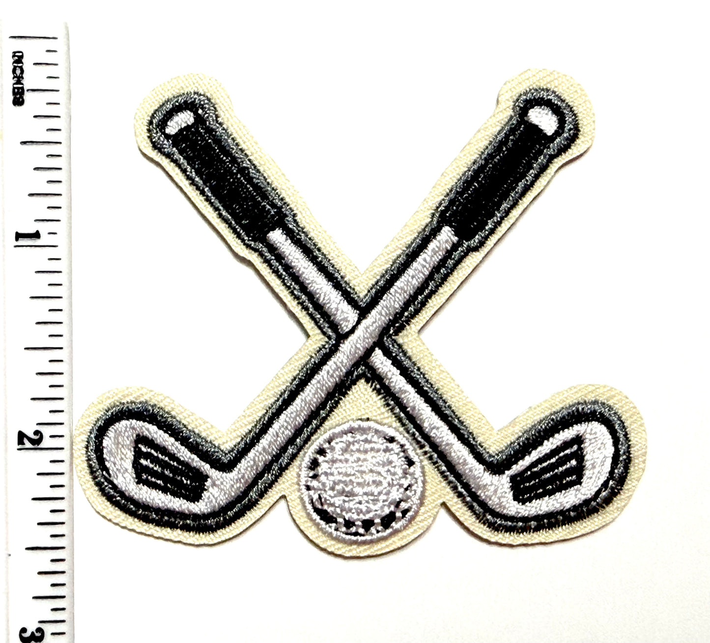 Golf Clubs patch - Embroidered Iron on patch 3”