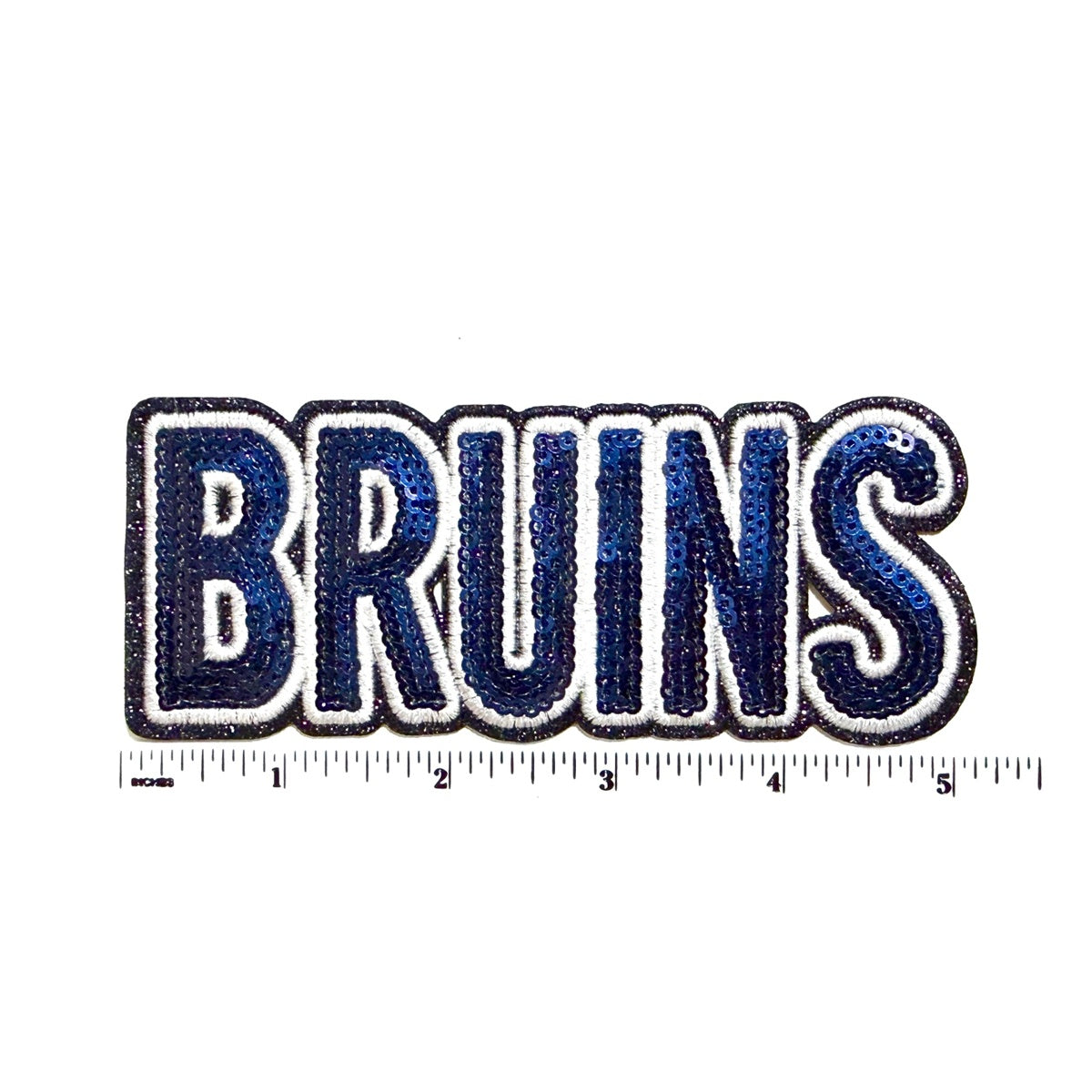 Bruins patch - Sequins Iron On Patch 5”