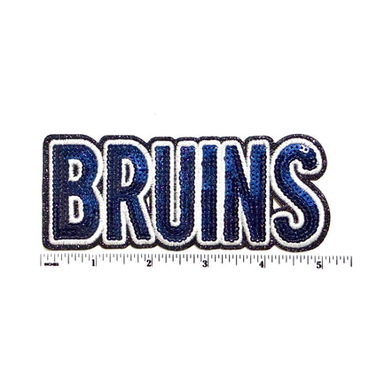 Bruins patch - Sequins Iron On Patch 5”