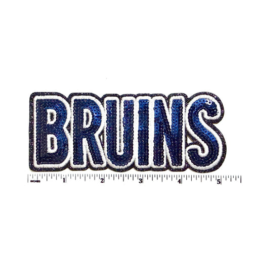 Bruins patch - Sequins Iron On Patch 5”