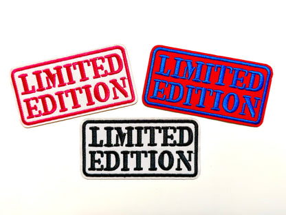 Limited Edition patches - Embroidered Iron on patches 3.5”
