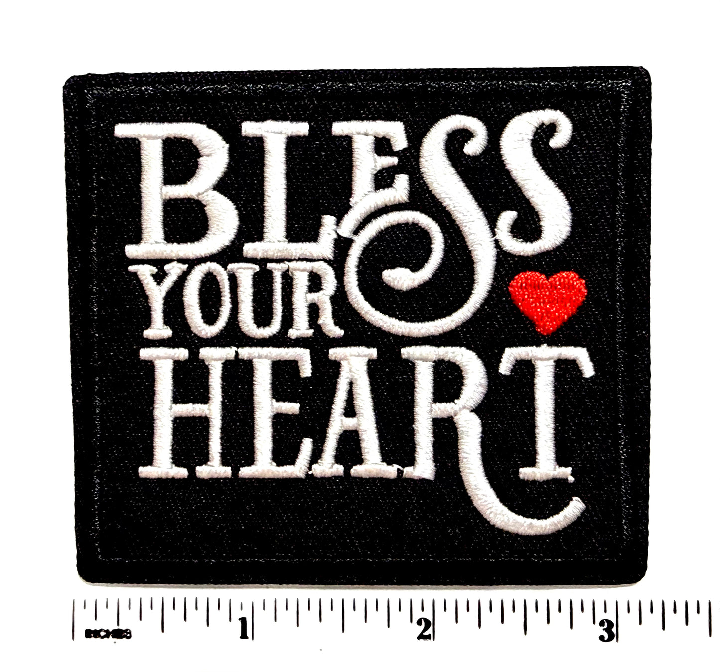 Bless Your Heart patch - Embroidered DIY Iron on patch 3”