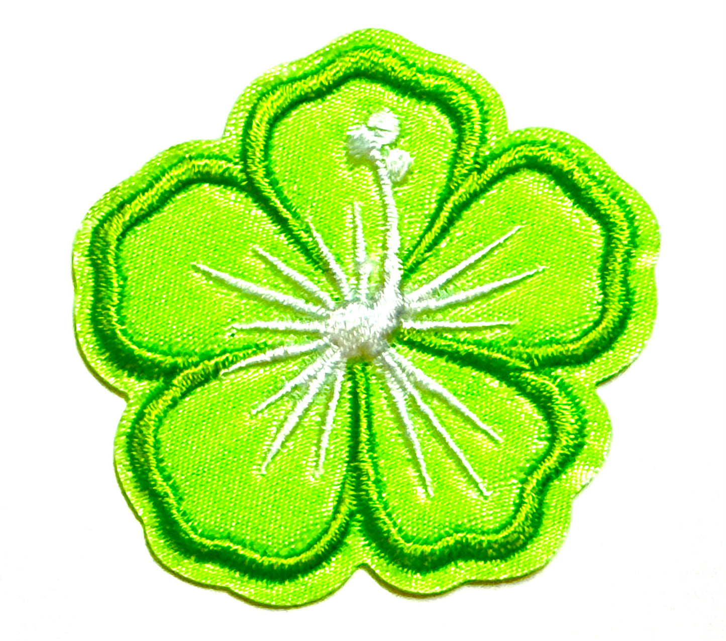 Hibiscus Flowers - Embroidered Iron On Patches 2”