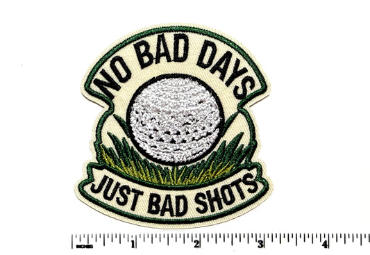 Just Bad Shots Golf patch - Embroidered Iron On Patch 3”