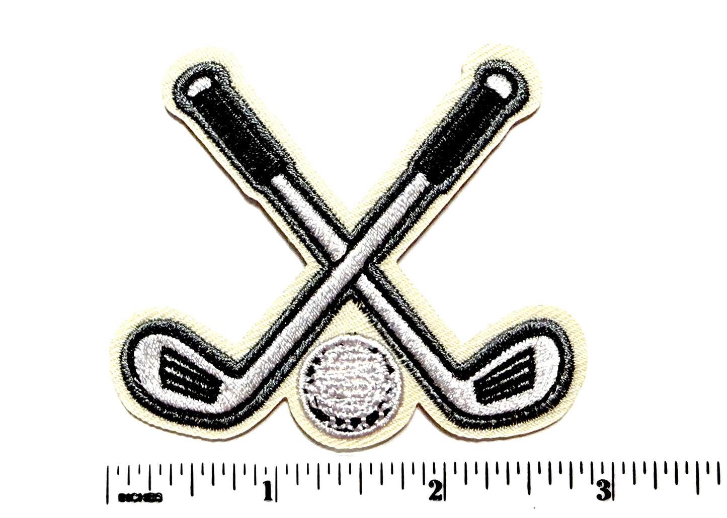 Golf Clubs patch - Embroidered Iron on patch 3”