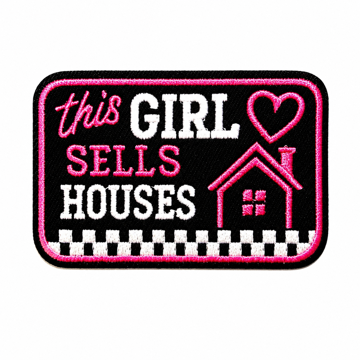 Realtor, This Girl Sells Houses patch - Embroidered Iron On Patch 3”