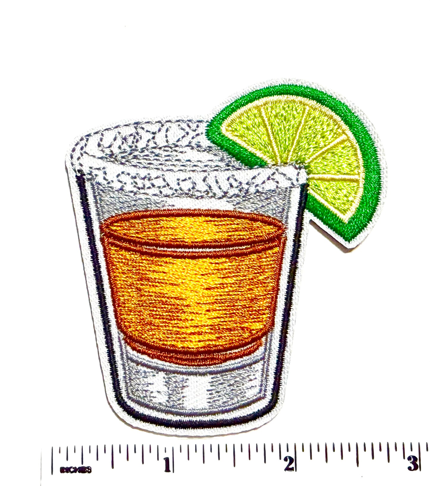 Shot of Tequila patch - Embroidered Iron on patch 3”