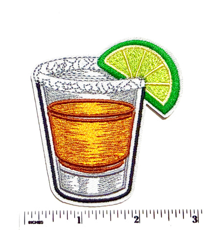 Shot of Tequila patch - Embroidered Iron on patch 3”
