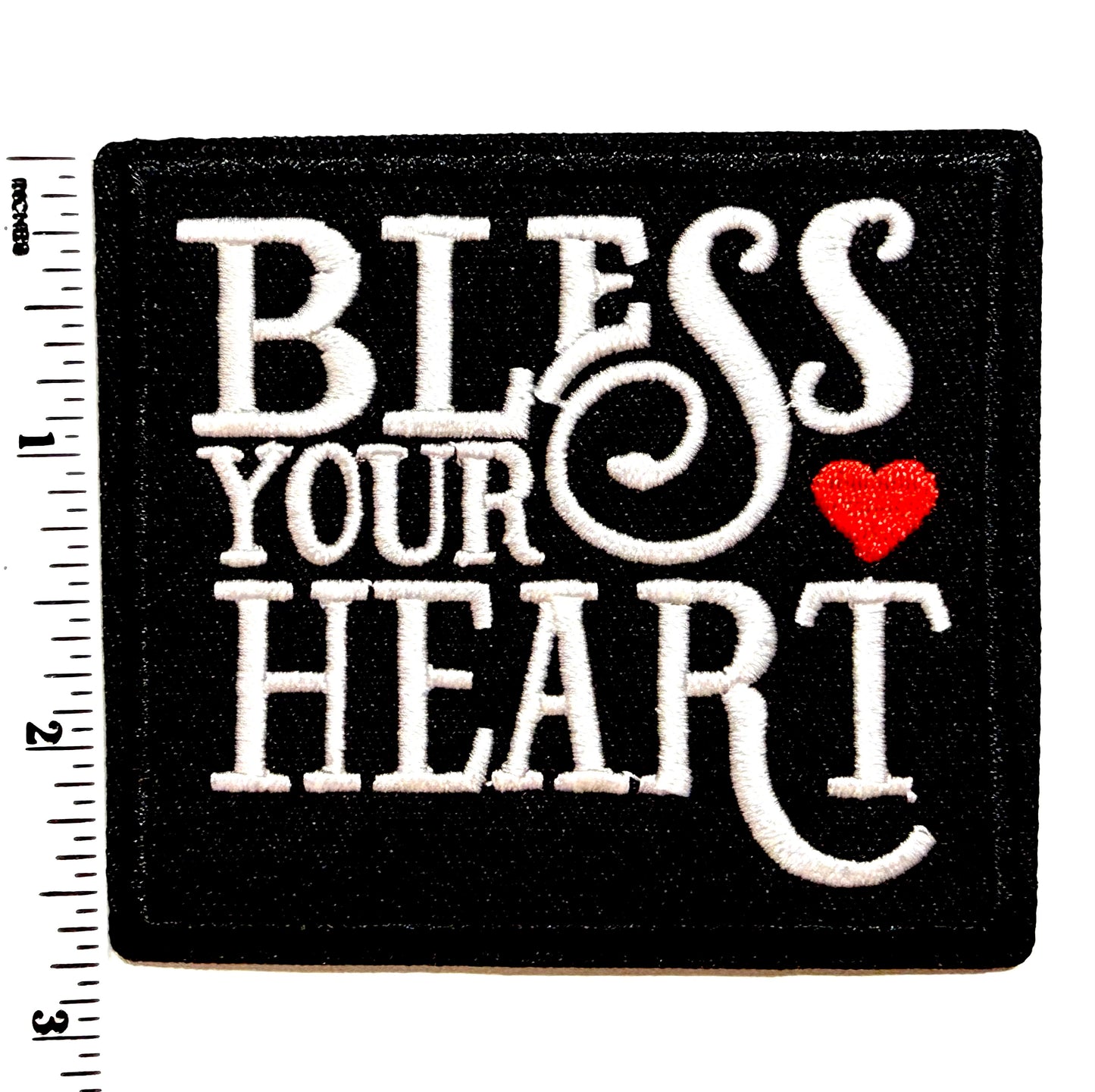 Bless Your Heart patch - Embroidered DIY Iron on patch 3”