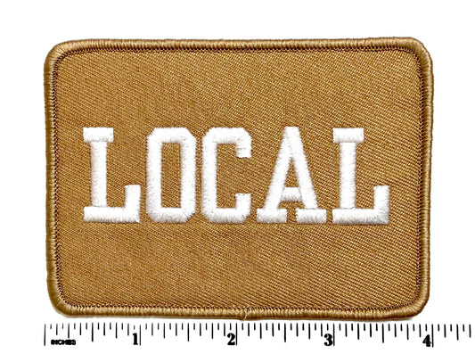 Local patch Embroidered DIY Patch - Iron-On Applique